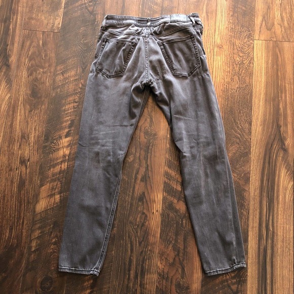 Express Jeans Super Skinny Fit Mens 32x32 (ACTUAL 32x30) Faded Black Distressed - Picture 10 of 16